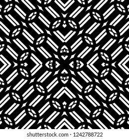 Design seamless monochrome grating pattern. Abstract background. Vector art