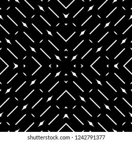 Design seamless monochrome grating pattern. Abstract geometric background. Vector art