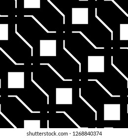 Design seamless monochrome grating pattern. Abstract background. Vector art