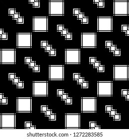 Design seamless monochrome grating pattern. Abstract geometric background. Vector art