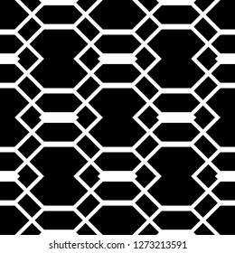 Design seamless monochrome grating pattern. Abstract background. Vector art