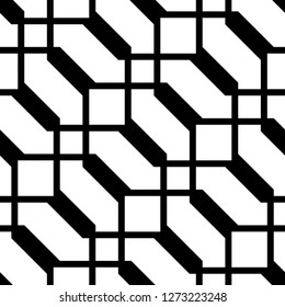 Design seamless monochrome grating pattern. Abstract background. Vector art