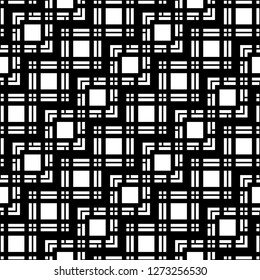 Design seamless monochrome grating pattern. Abstract geometric background. Vector art