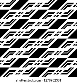 Design seamless monochrome grating pattern. Abstract background. Vector art
