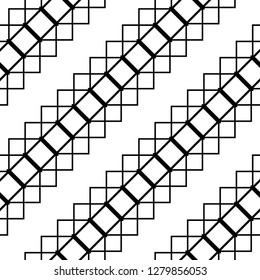 Design seamless monochrome grating pattern. Abstract geometric background. Vector art