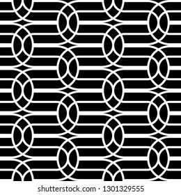 Design seamless monochrome grating pattern. Abstract background. Vector art