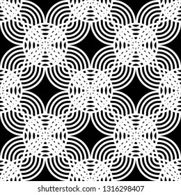 Design seamless monochrome grating pattern. Abstract background. Vector art