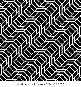 Design seamless monochrome grating pattern. Abstract background. Vector art