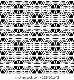Design seamless monochrome grating pattern. Abstract background. Vector art