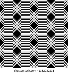 Design seamless monochrome grating pattern. Abstract background. Vector art