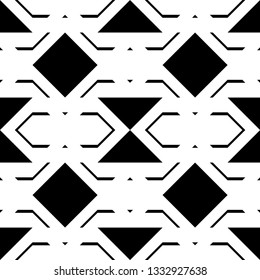 Design seamless monochrome grating pattern. Abstract background. Vector art