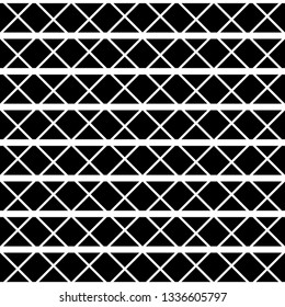 Design seamless monochrome grating pattern. Abstract geometric background. Vector art