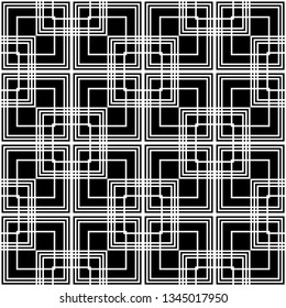 Design seamless monochrome grating pattern. Abstract background. Vector art
