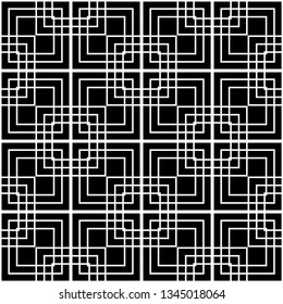 Design seamless monochrome grating pattern. Abstract background. Vector art
