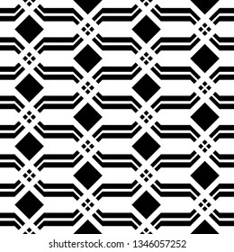 Design seamless monochrome grating pattern. Abstract background. Vector art