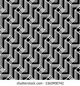 Design seamless monochrome grating pattern. Abstract background. Vector art