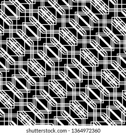 Design seamless monochrome grating pattern. Abstract background. Vector art