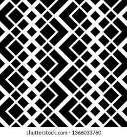 Design seamless monochrome grating pattern. Abstract zigzag background. Vector art