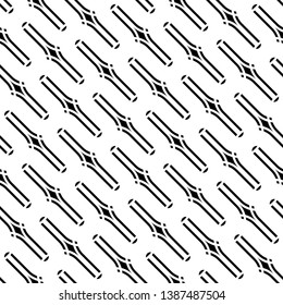 Design seamless monochrome grating pattern. Abstract background. Vector art