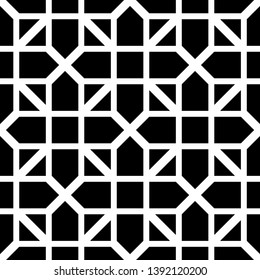 Design seamless monochrome grating pattern. Abstract background. Vector art