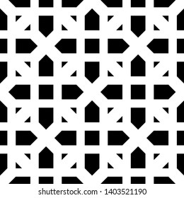 Design seamless monochrome grating pattern. Abstract background. Vector art