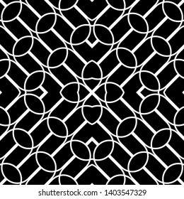 Design seamless monochrome grating pattern. Abstract background. Vector art