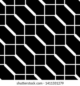 Design seamless monochrome grating pattern. Abstract background. Vector art