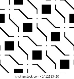 Design seamless monochrome grating pattern. Abstract background. Vector art