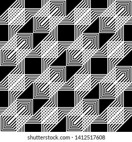 Design seamless monochrome grating pattern. Abstract background. Vector art