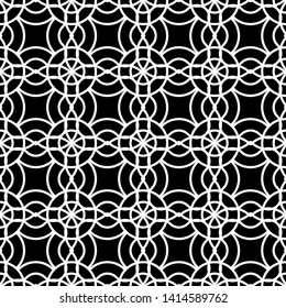 Design seamless monochrome grating pattern. Abstract background. Vector art