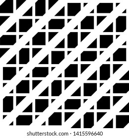 Design seamless monochrome grating pattern. Abstract geometric background. Vector art