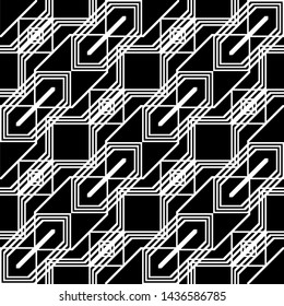 Design seamless monochrome grating pattern. Abstract background. Vector art