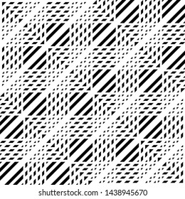 Design seamless monochrome grating pattern. Abstract background. Vector art