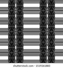 Design seamless monochrome grating pattern. Abstract stripy background. Vector art