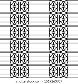 Design seamless monochrome grating pattern. Abstract stripy background. Vector art