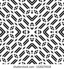Design seamless monochrome grating pattern. Abstract background. Vector art