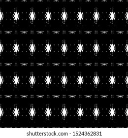 Design seamless monochrome grating pattern. Abstract interlaced background. Vector art