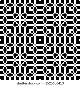 Design seamless monochrome grating pattern. Abstract background. Vector art