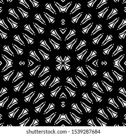 Design seamless monochrome grating pattern. Abstract diamond background. Vector art
