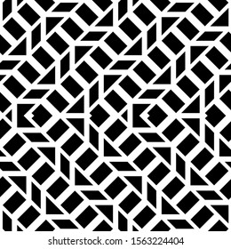 Design seamless monochrome grating pattern. Abstract zigzag background. Vector art