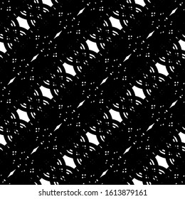 Design seamless monochrome grating pattern. Abstract interlaced background. Vector art