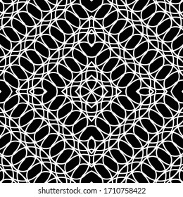 Diseño de un patrón monocromo sin fisuras. Antecedentes abstractos de diamantes. Arte vectorial