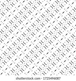 Design seamless monochrome grating pattern. Abstract interlaced background. Vector art