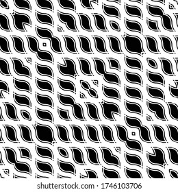 Design seamless monochrome grating pattern. Abstract background. Vector art