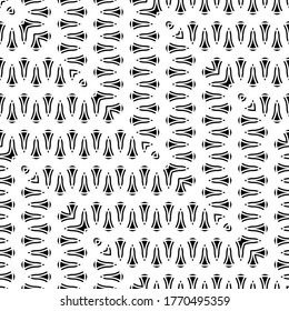 Design seamless monochrome grating pattern. Abstract zigzag background. Vector art
