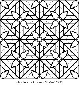 Design seamless monochrome grating pattern. Abstract decorative background. Vector art