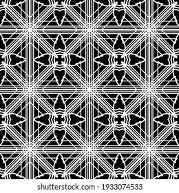 Design seamless monochrome grating pattern. Abstract decorative background. Vector art