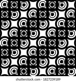 Gestalten Sie nahtlose, monochrome Zickzackmuster. Abstrakter Hintergrund. Vektorkunst