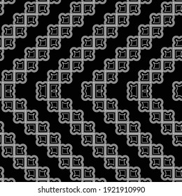 Design seamless monochrome grating zigzag pattern. Abstract decorative background. Vector art