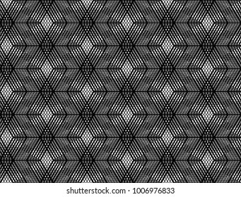 Design seamless monochrome grid pattern. Abstract geometric background. Vector art. No gradient